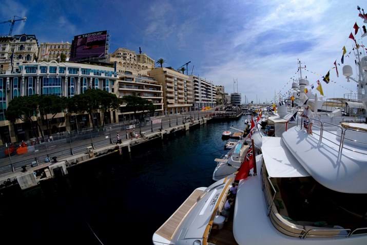 Monaco Grand Prix Trackside Yacht