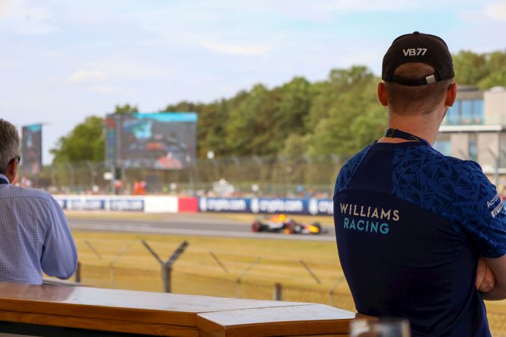 Williams Fan Watches British Grand Prix From Hospitality