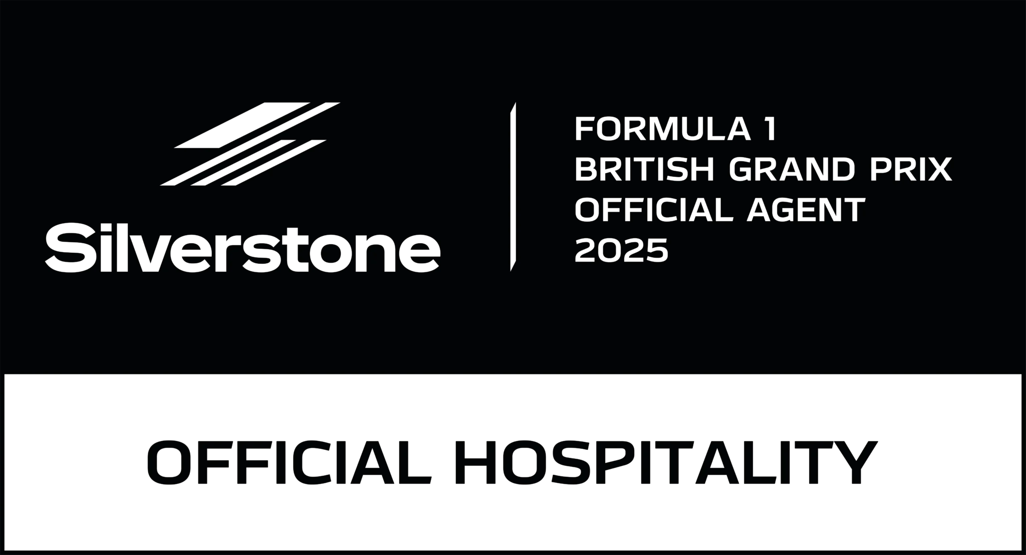 Silverstone Official Hospitality Agent Black Linear RGB 2048X1109