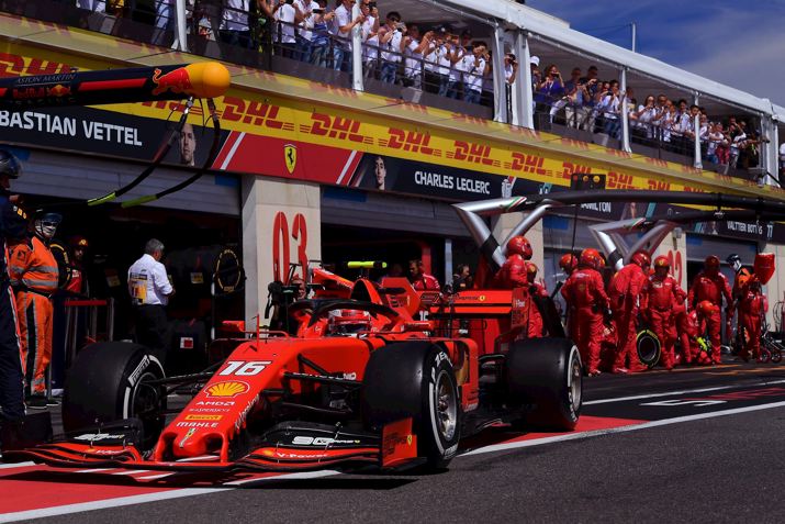 Charles Leclerc at the French Grand Prix