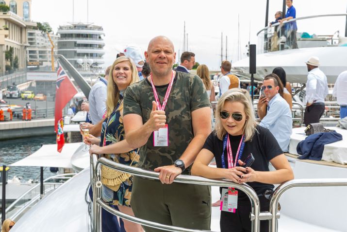 Tom Kerridge enjoys the Monaco Grand Prix